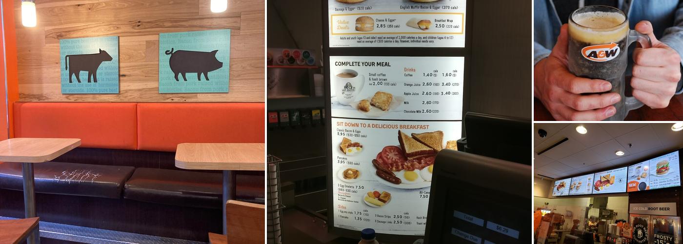 A&W Canada Menu