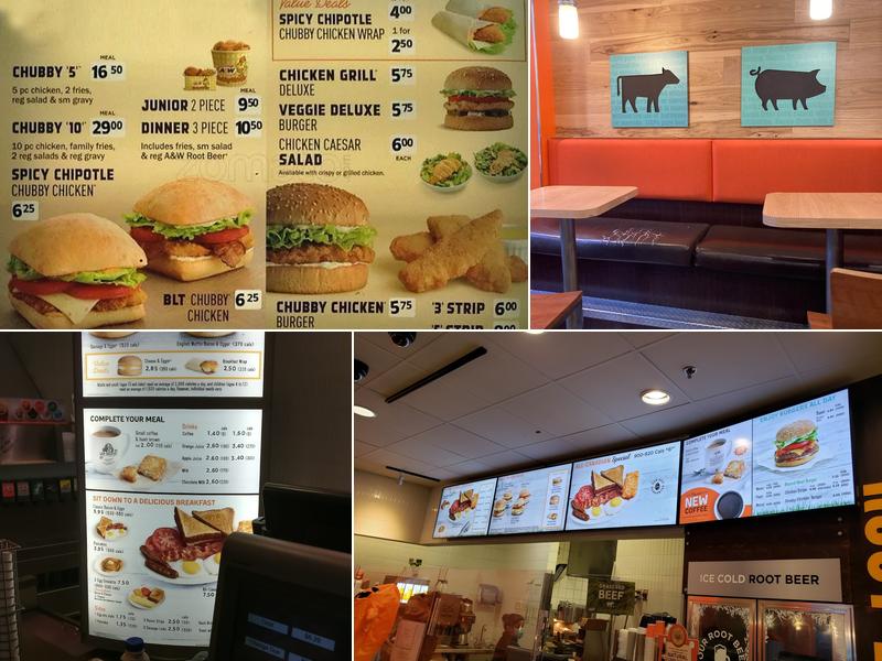 A&W Canada Menu