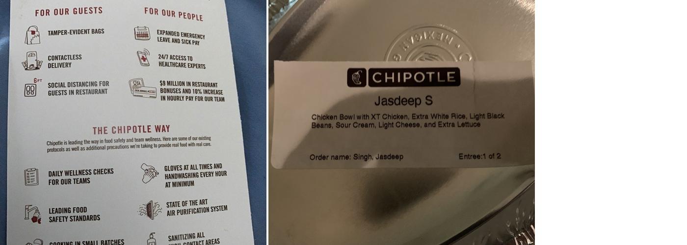 Chipotle Mexican Grill Menu