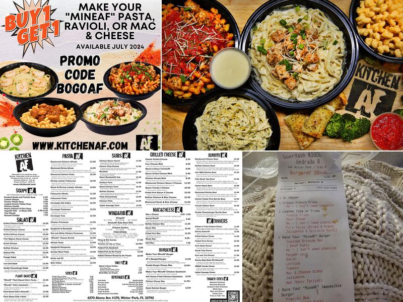 KitchenAF Menu