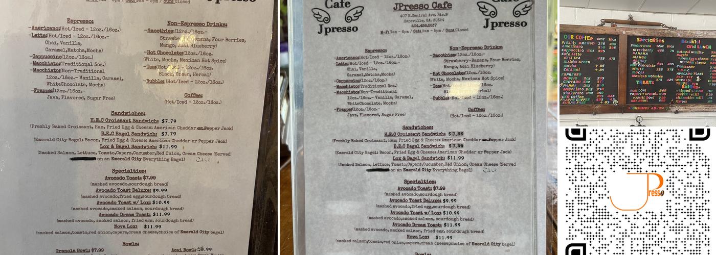 JPresso Menu