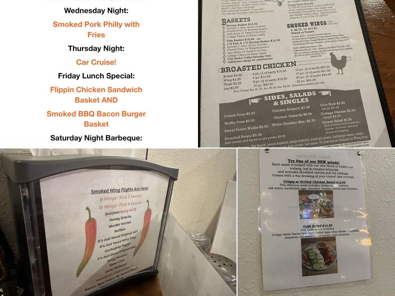 Kula's It's Just Sauce Menu