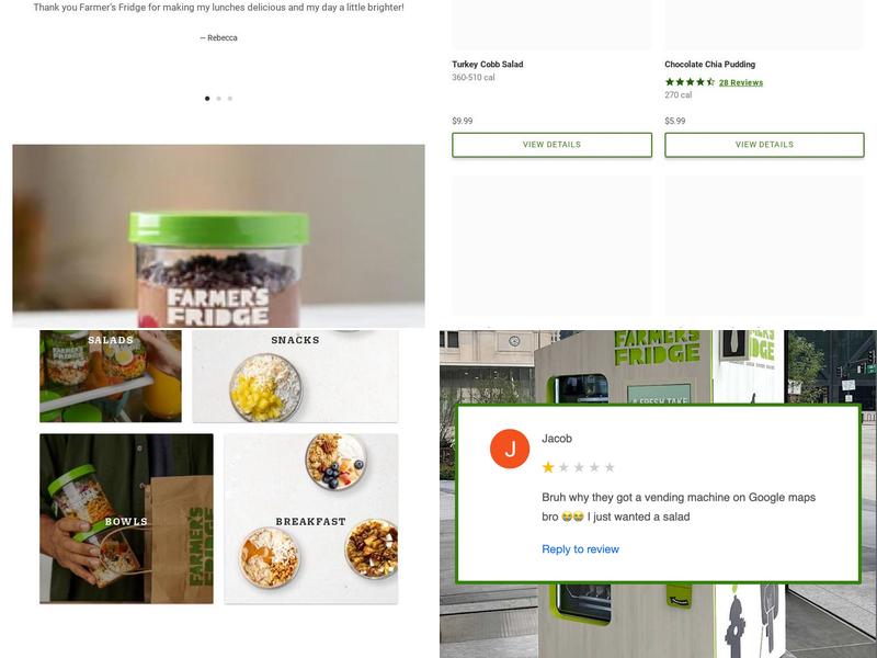 Farmer's Fridge Menu