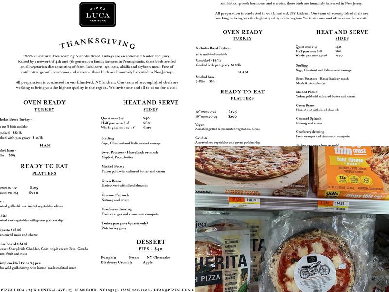 Pizza Luca Menu