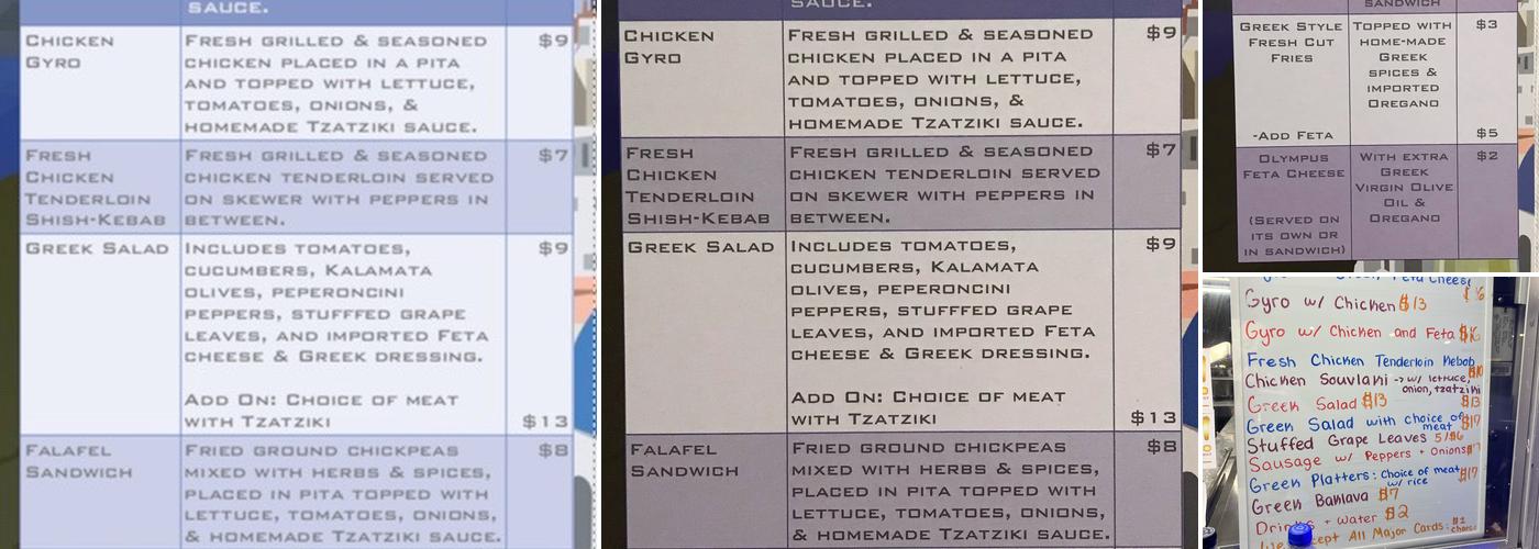 Notis the Gyro King Menu