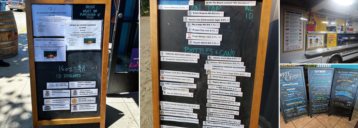 Birdhaus Beer Garden Menu