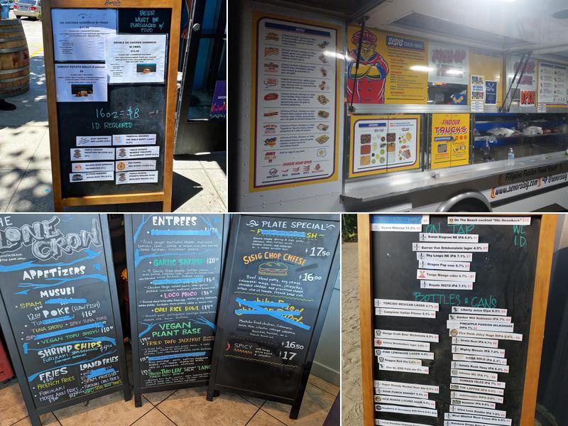 Birdhaus Beer Garden Menu