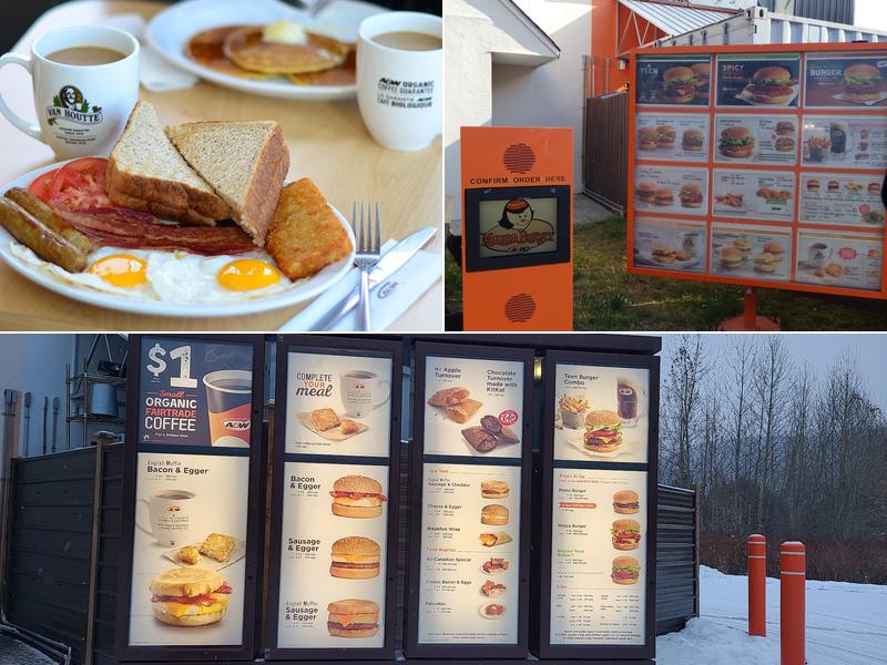 A&W Canada Menu