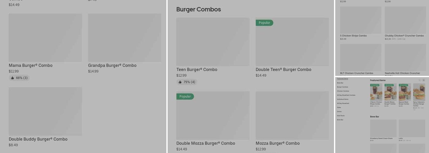 A&W Canada Menu
