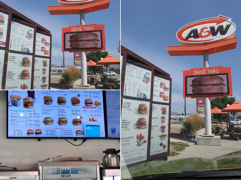 A&W Canada Menu