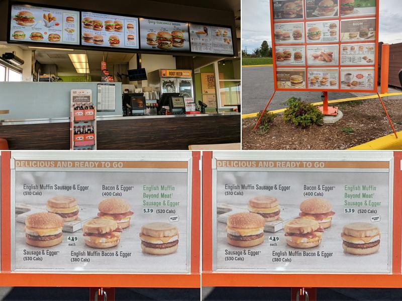 A&W Canada Menu