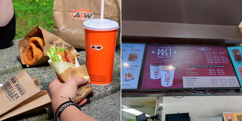 A&W Canada Menu