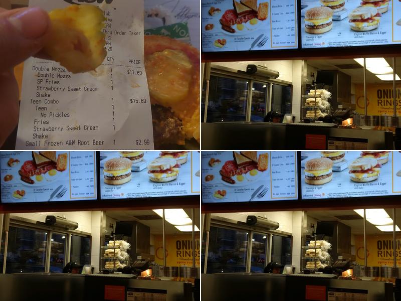 A&W Canada Menu