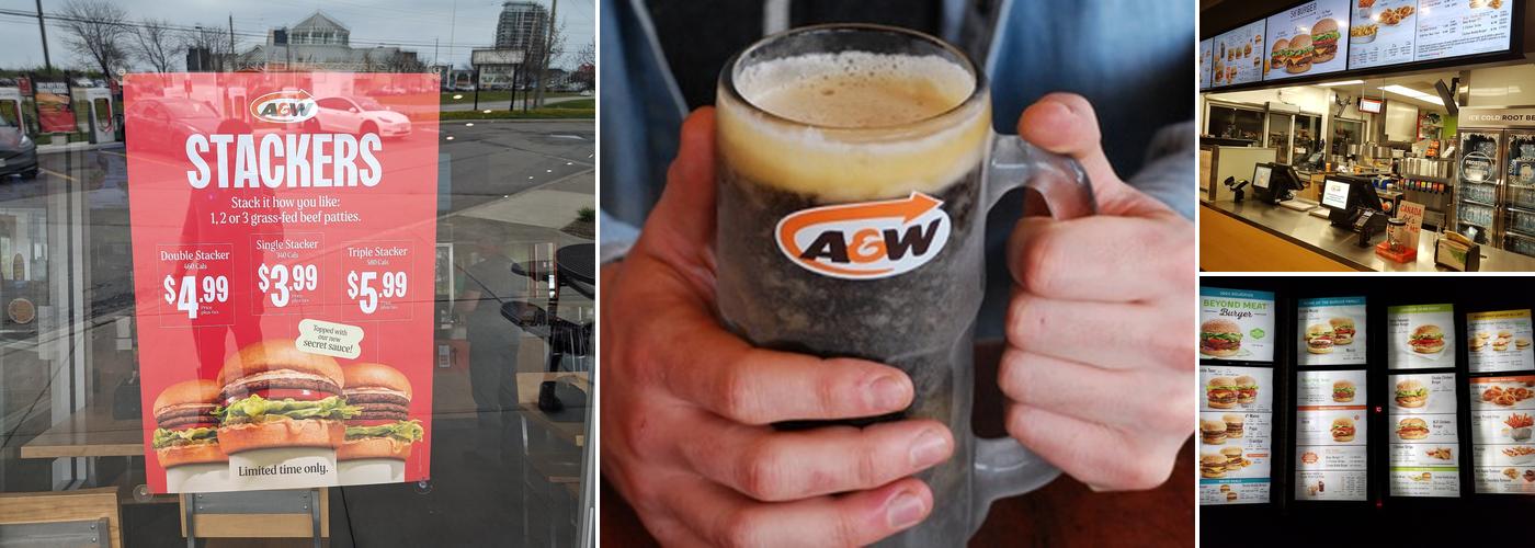 A&W Canada Menu