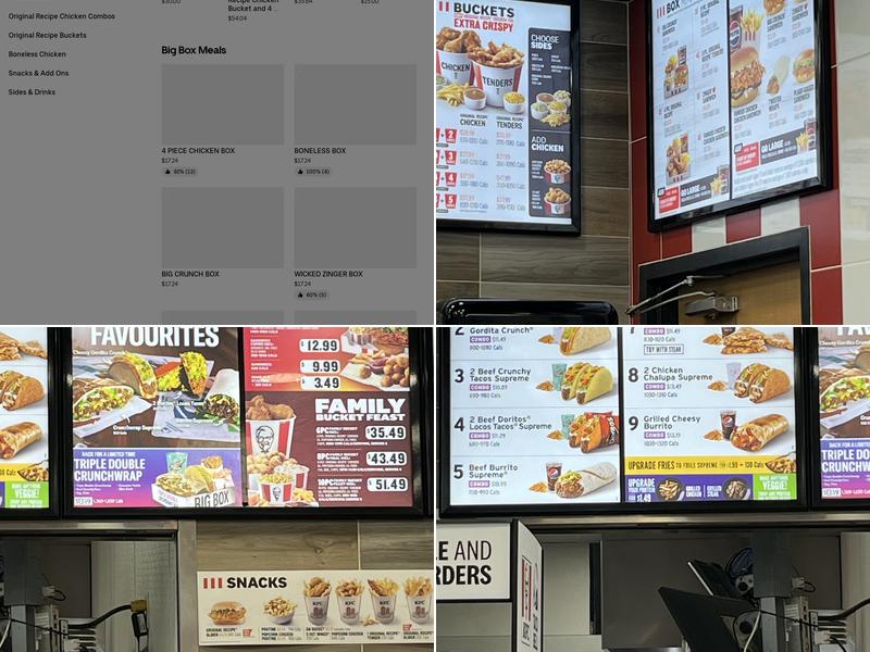 KFC Menu