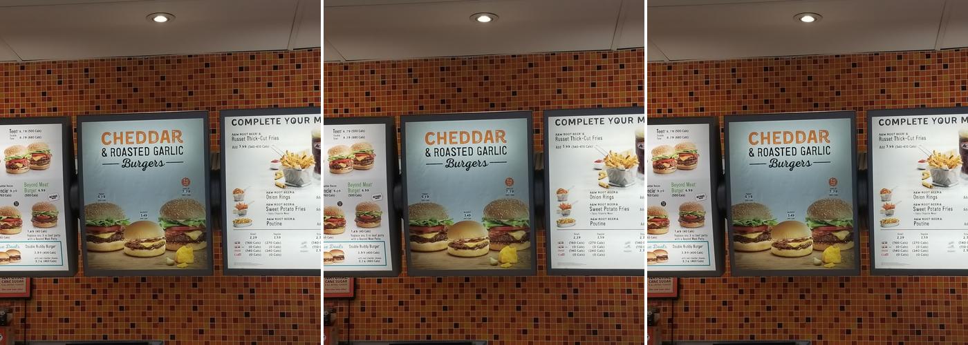 A&W Canada Menu