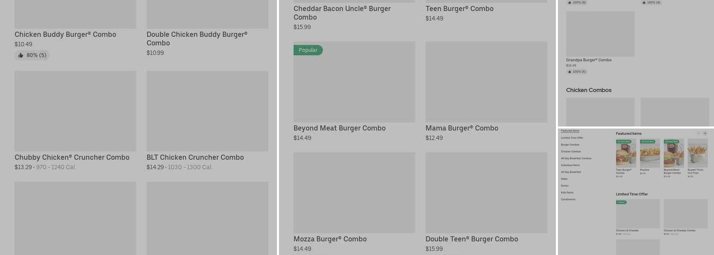 A&W Canada Menu