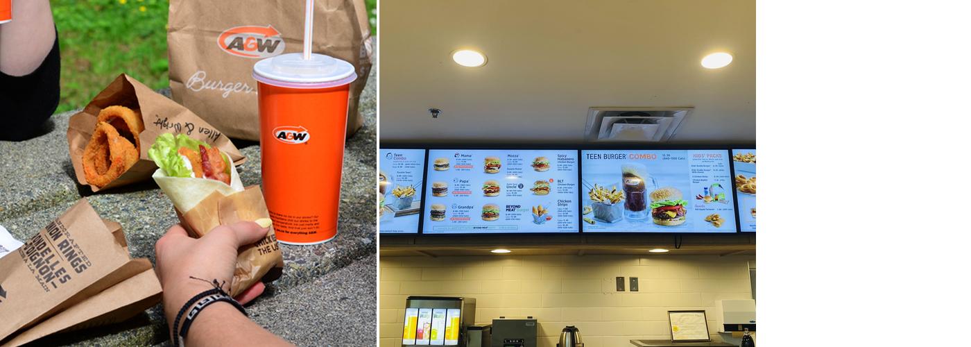 A&W Canada Menu
