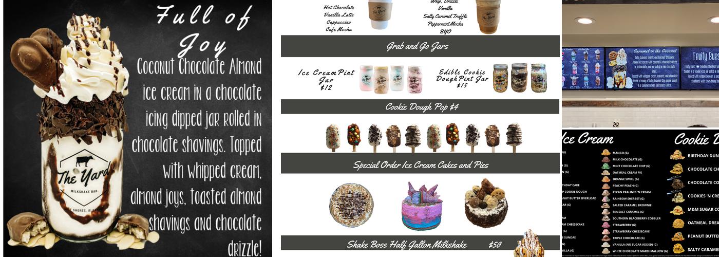 The Yard Milkshake Bar Of Georgetown Menu