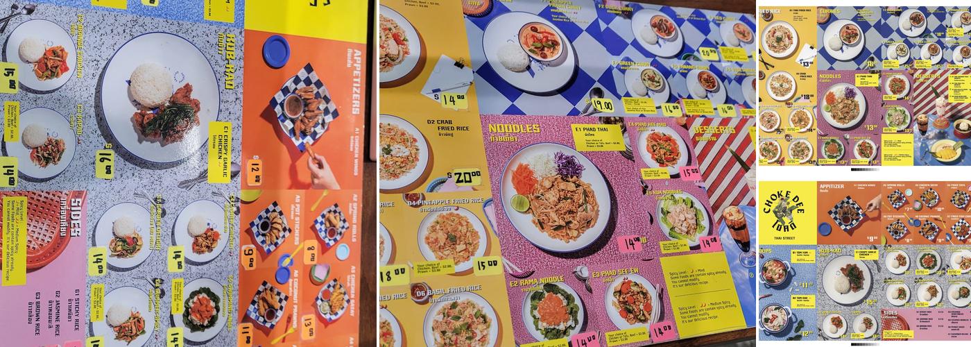 Choke Dee Thai Street Menu