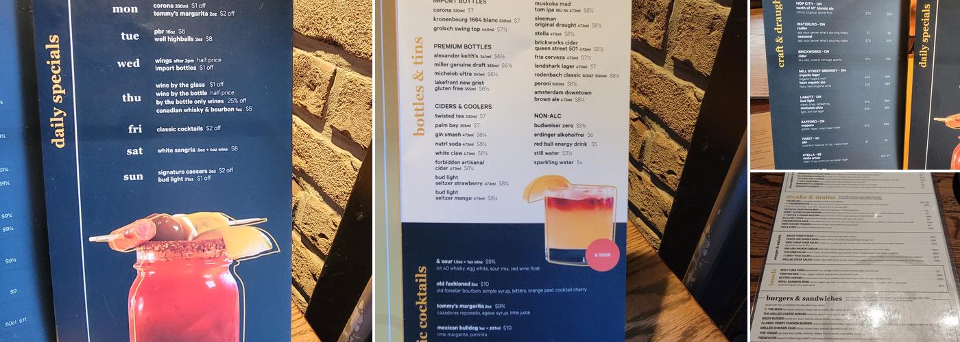 State & Main Menu