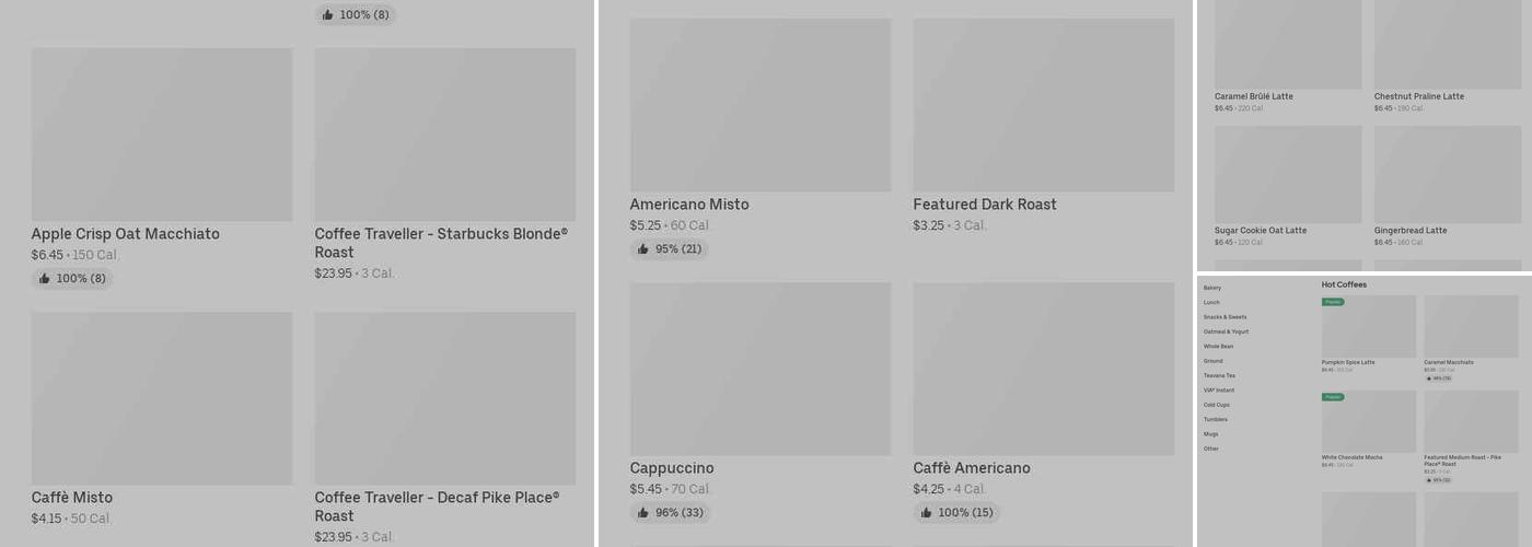 Starbucks Menu