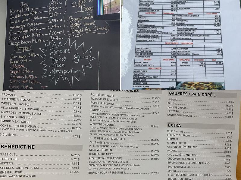 Resto de la Montée Menu