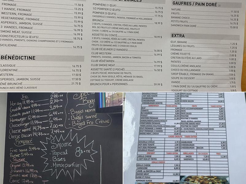 Resto de la Montée Menu