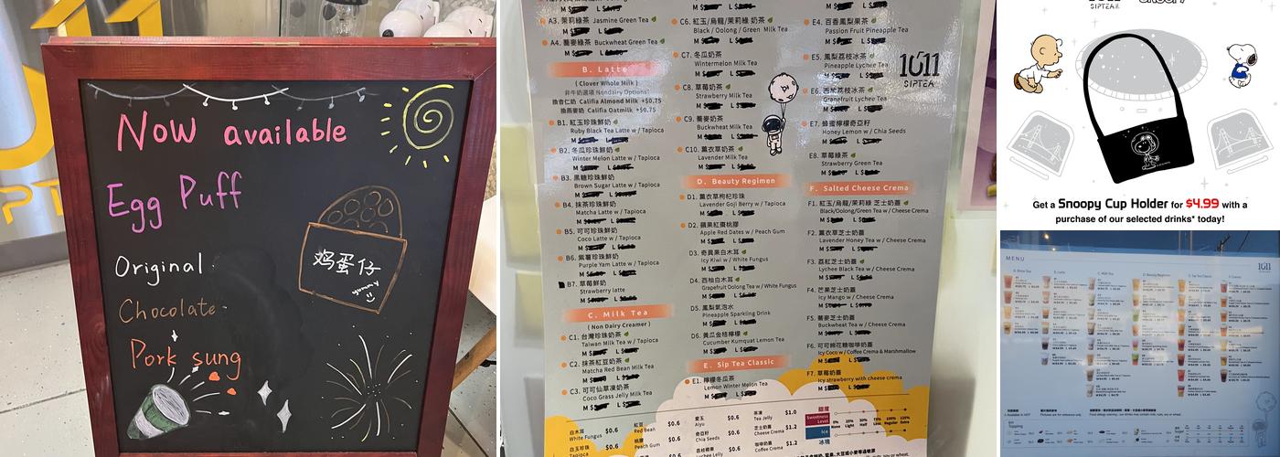 1011 Sip TEA SF Menu