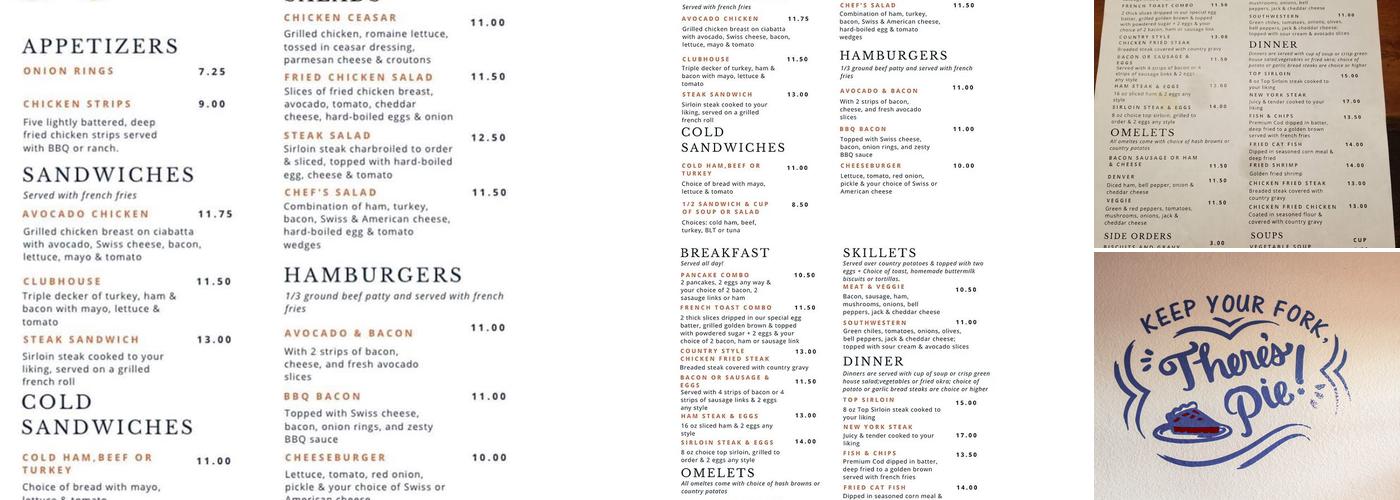 JoJo's Restaurant Menu