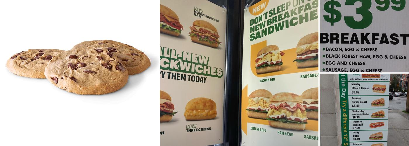 Subway Menu