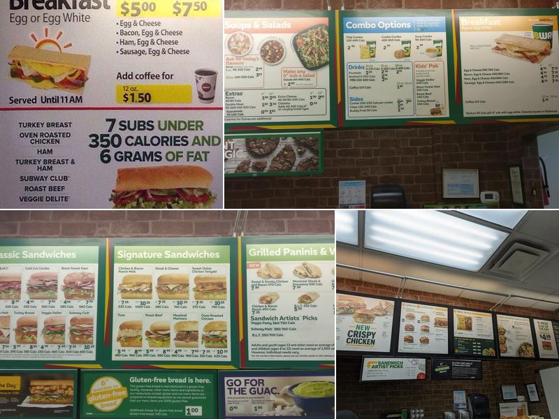 Subway Menu