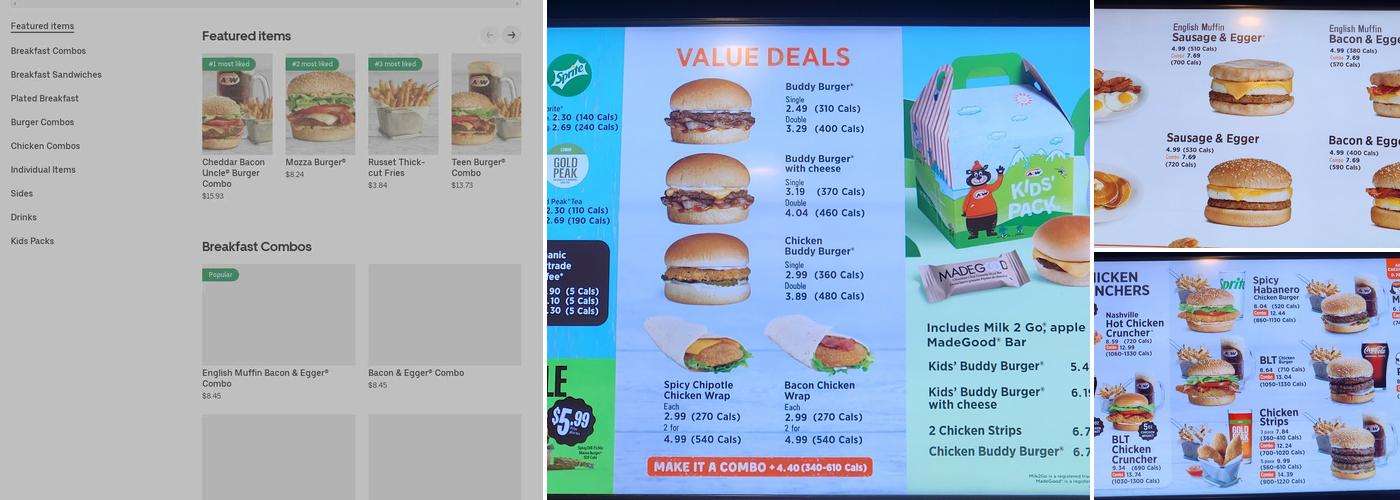 A&W Canada Menu