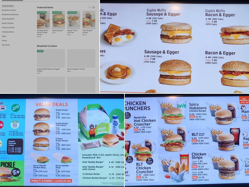 A&W Canada Menu