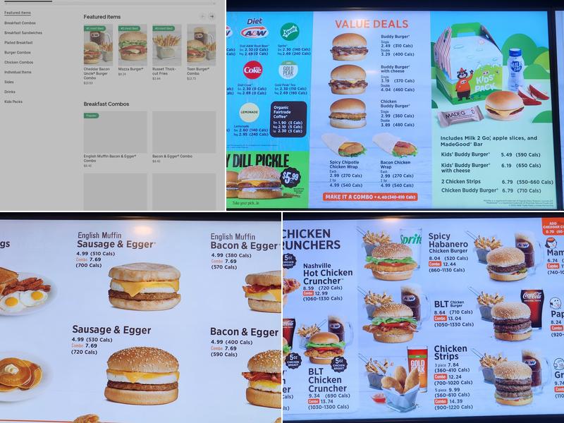 A&W Canada Menu
