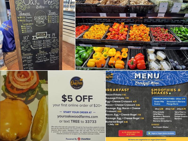 Oak Tree Bistro Menu