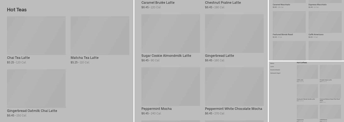 Starbucks Menu