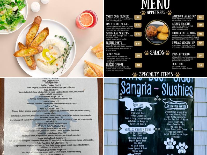 Ruff Life on the Lake Menu