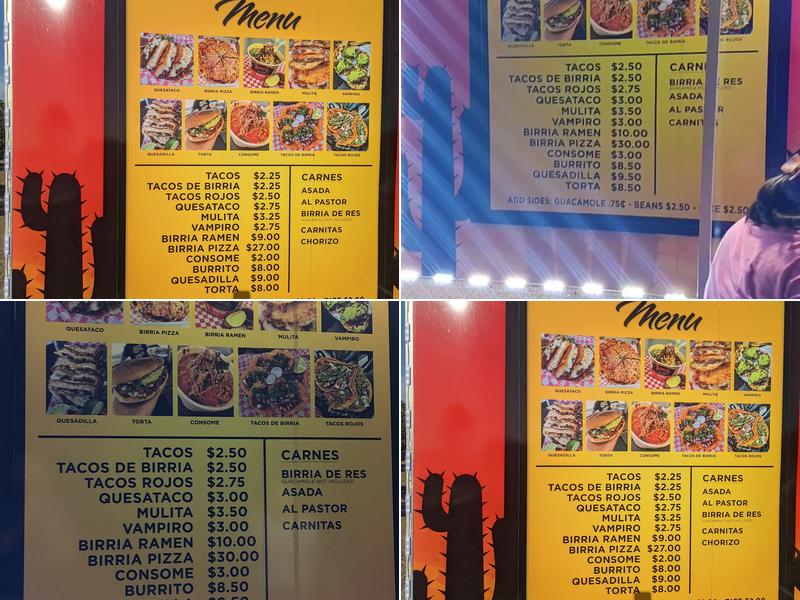 Taqueria Compadres Estilo Tijuana Menu