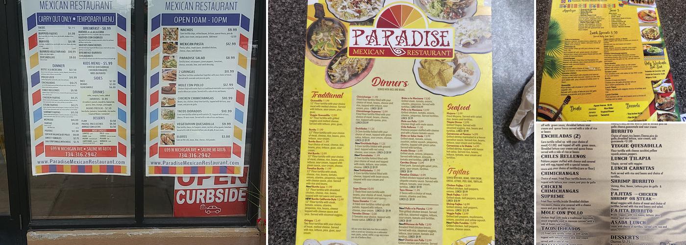 Hot Jalapenos Menu