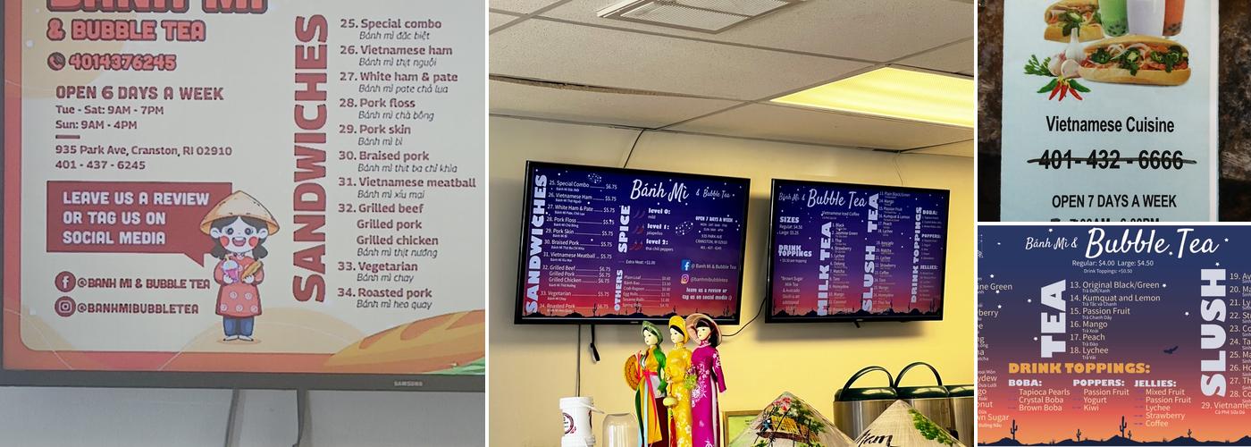 Banh mi & bubble tea Menu