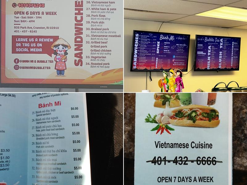 Banh mi & bubble tea Menu