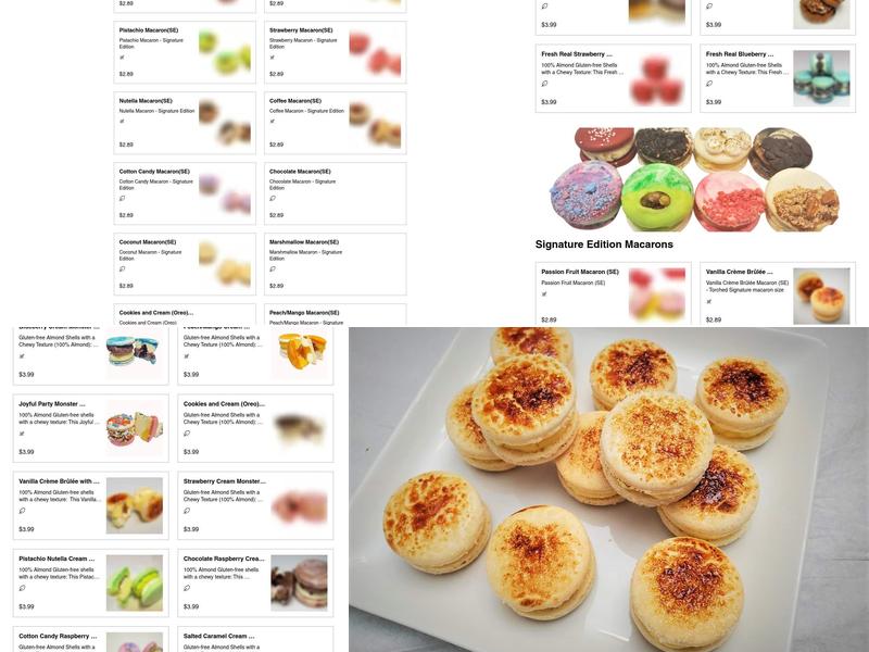 Melody Macarons Menu