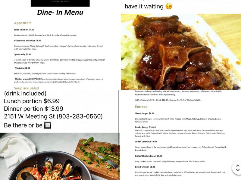 Marcelo's Restaurant Menu
