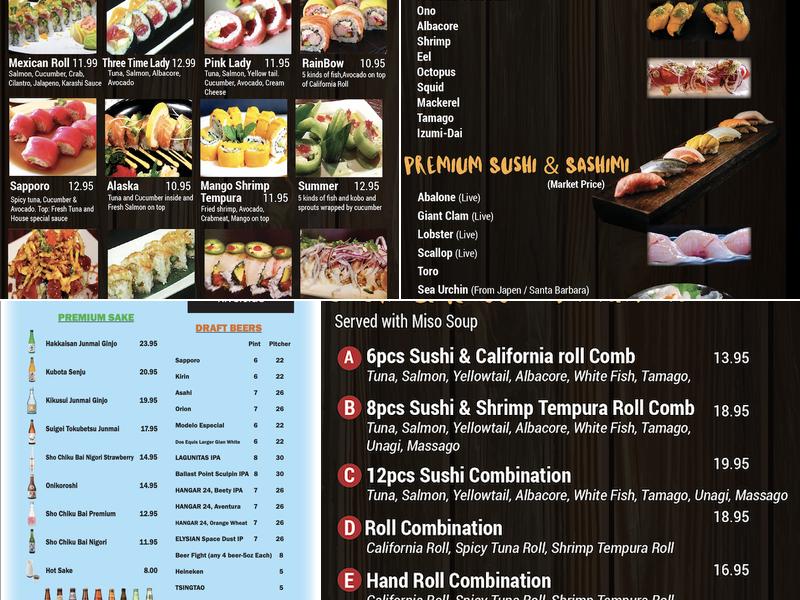 Sushi Times Menu