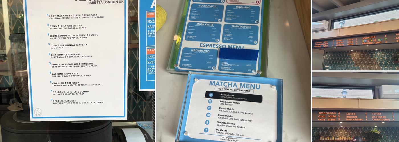 Play Coffee Menu