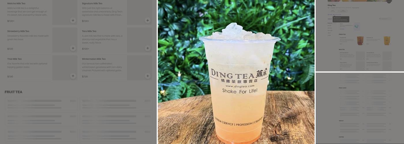 Ding Tea Foothill Ranch Menu