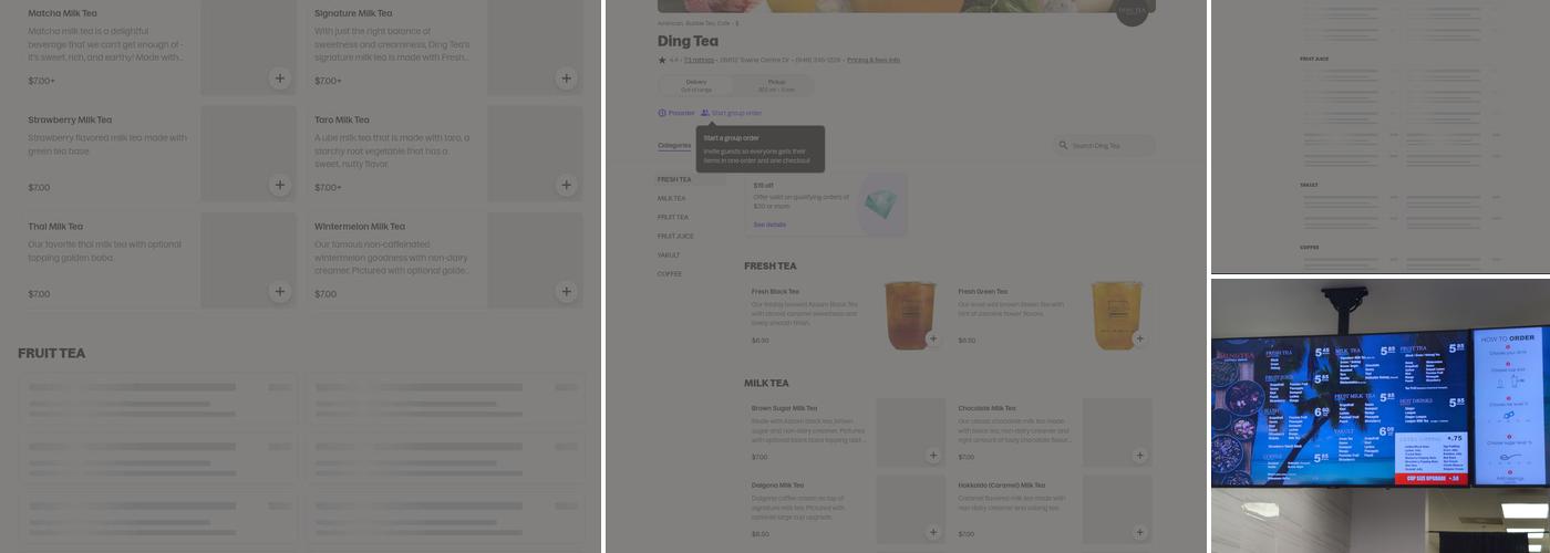 Ding Tea Foothill Ranch Menu