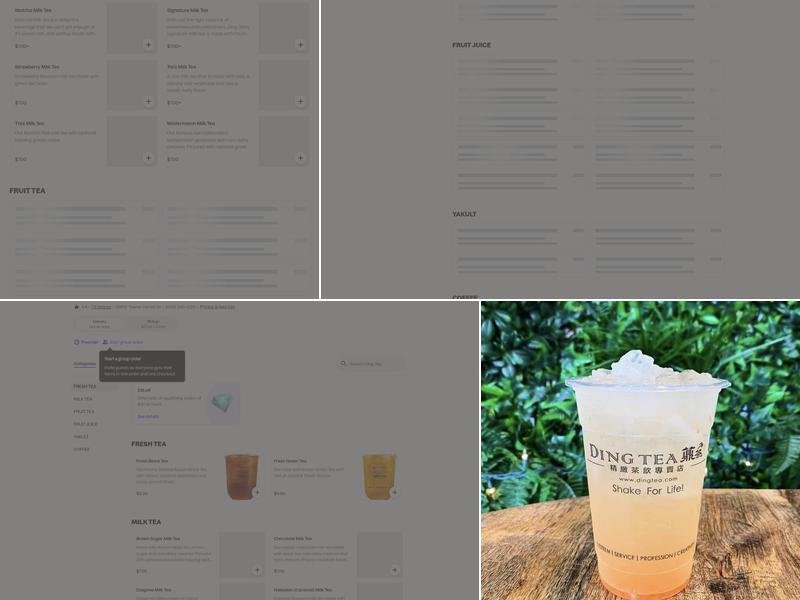 Ding Tea Foothill Ranch Menu