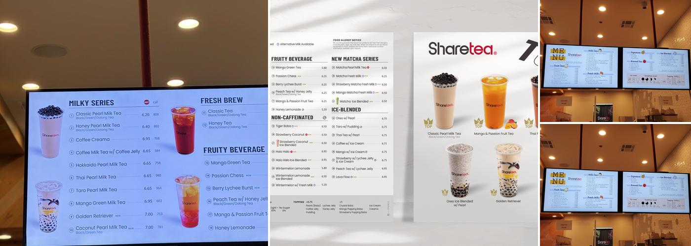Sharetea Menu